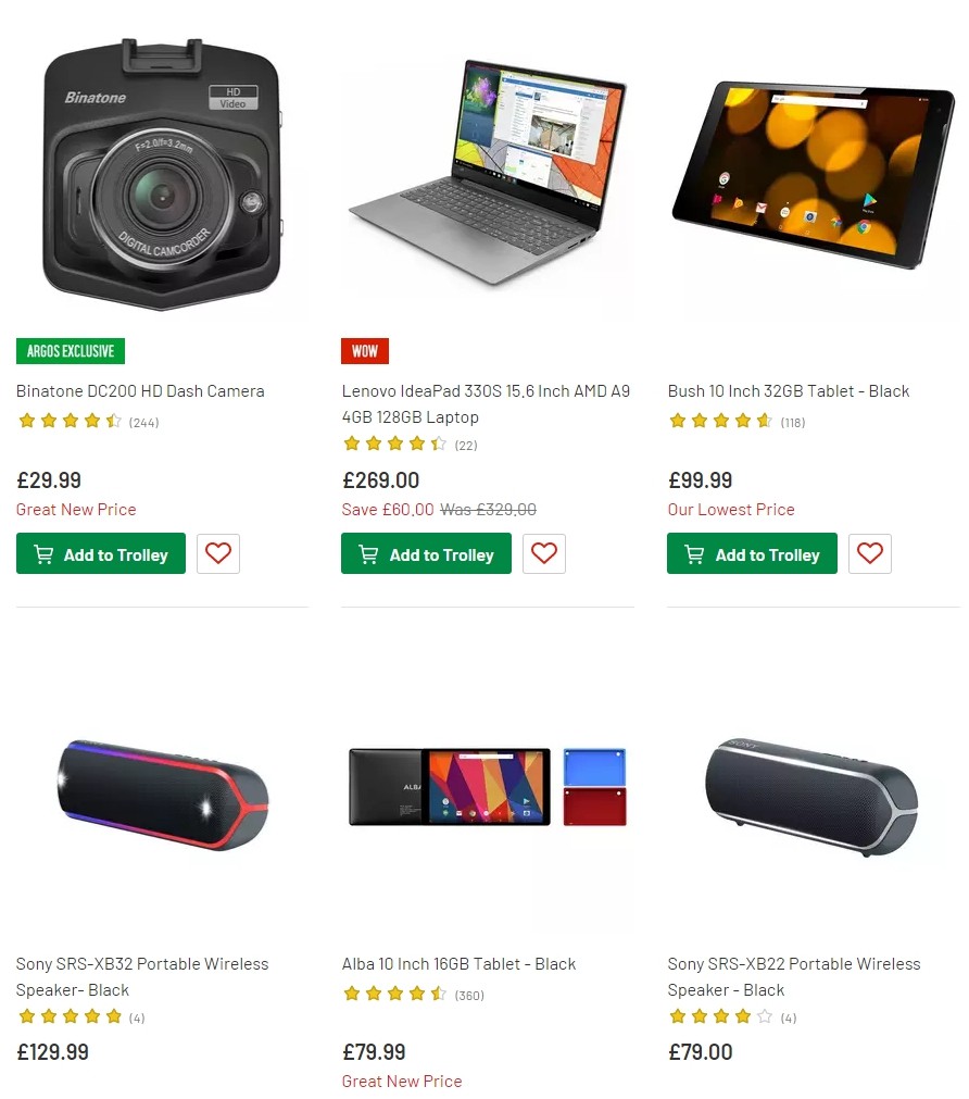 Argos Offers from 2 July