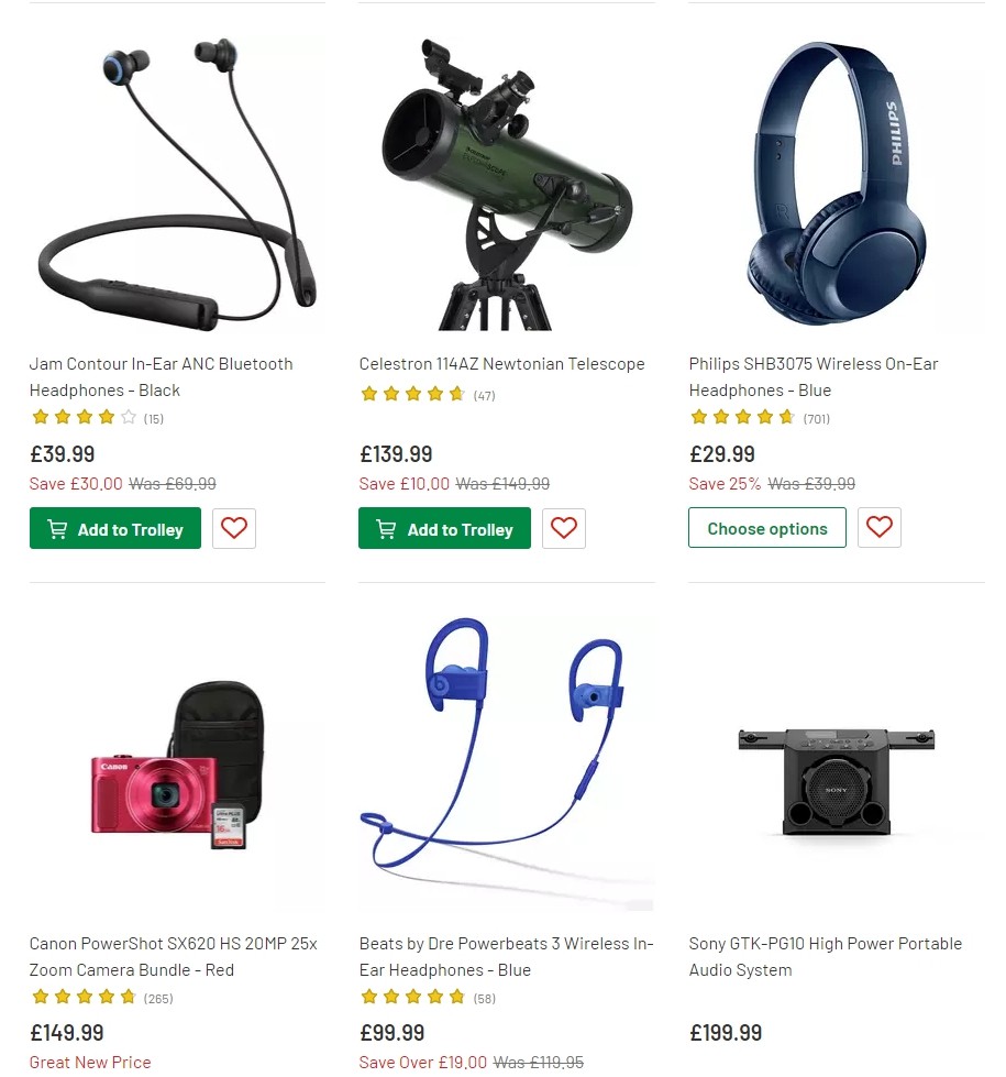 Argos Offers from 2 July