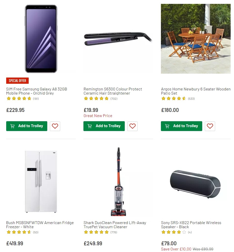 Argos Offers from 9 July