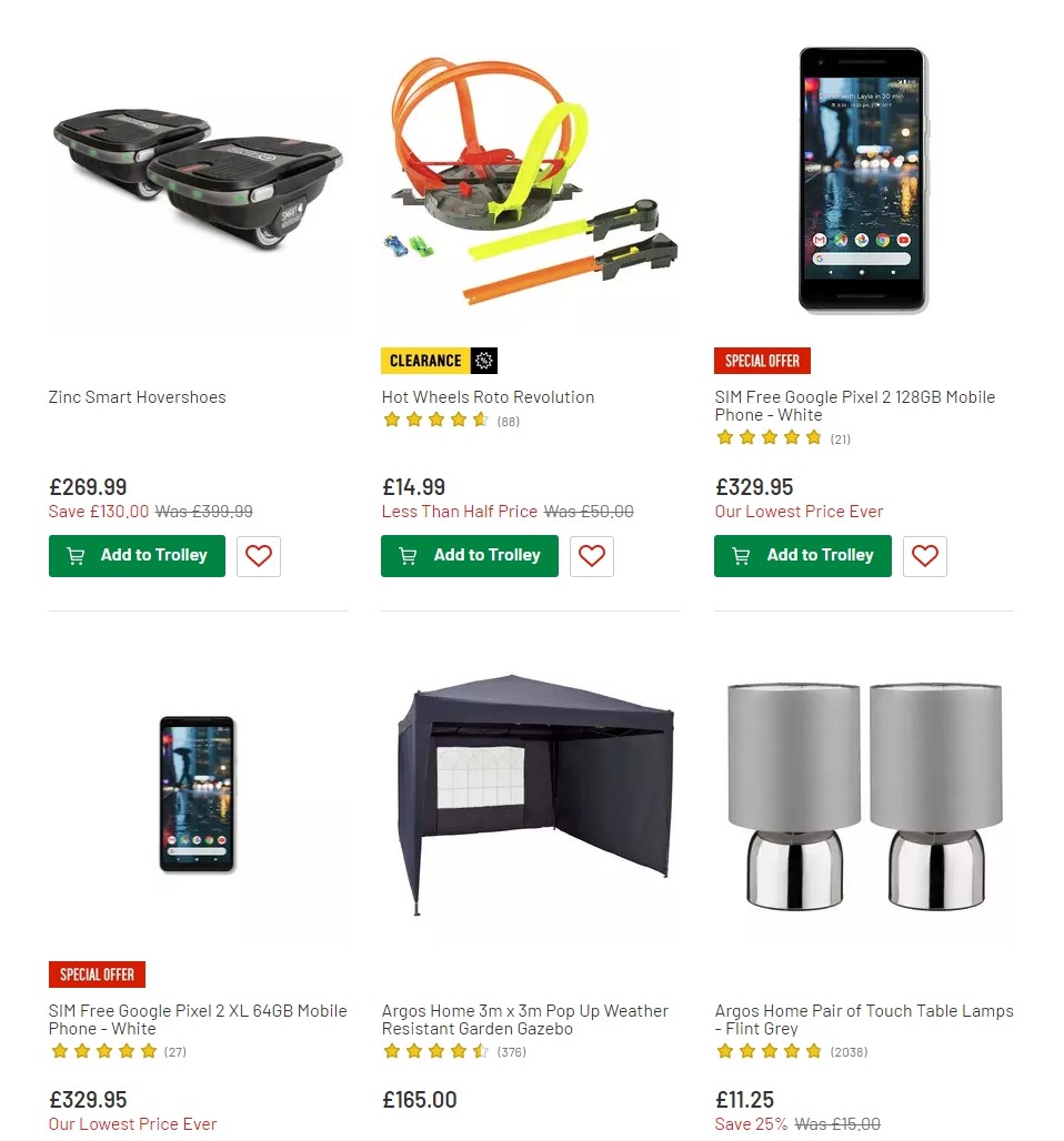 Argos Offers from 9 July