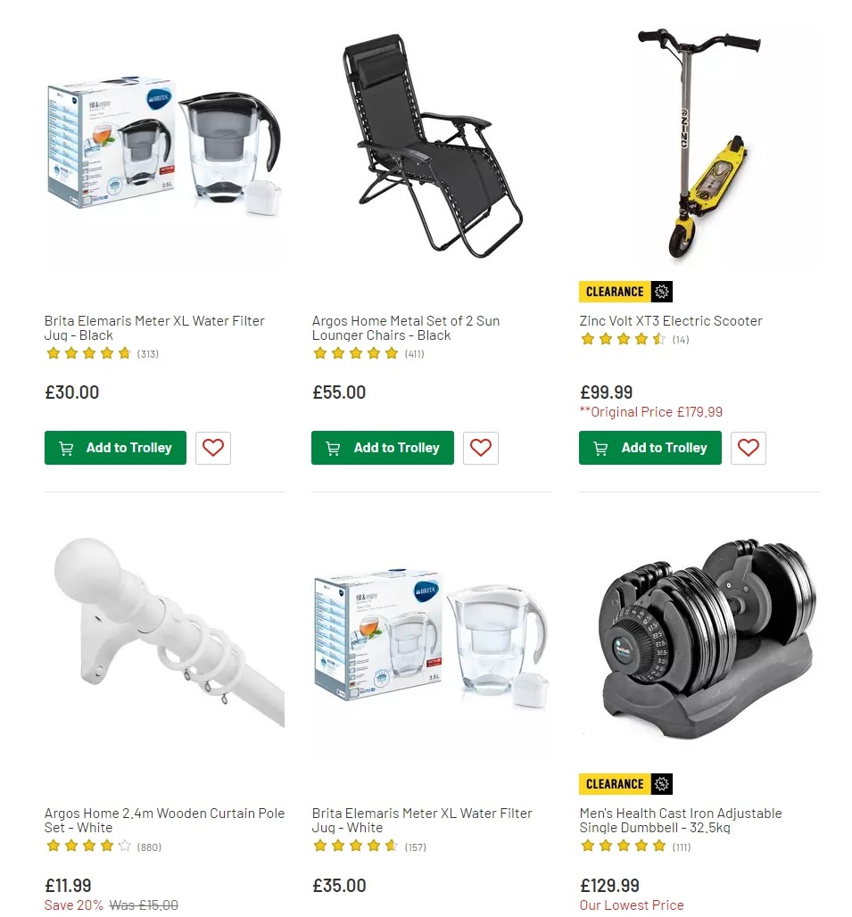 Argos Offers from 9 July