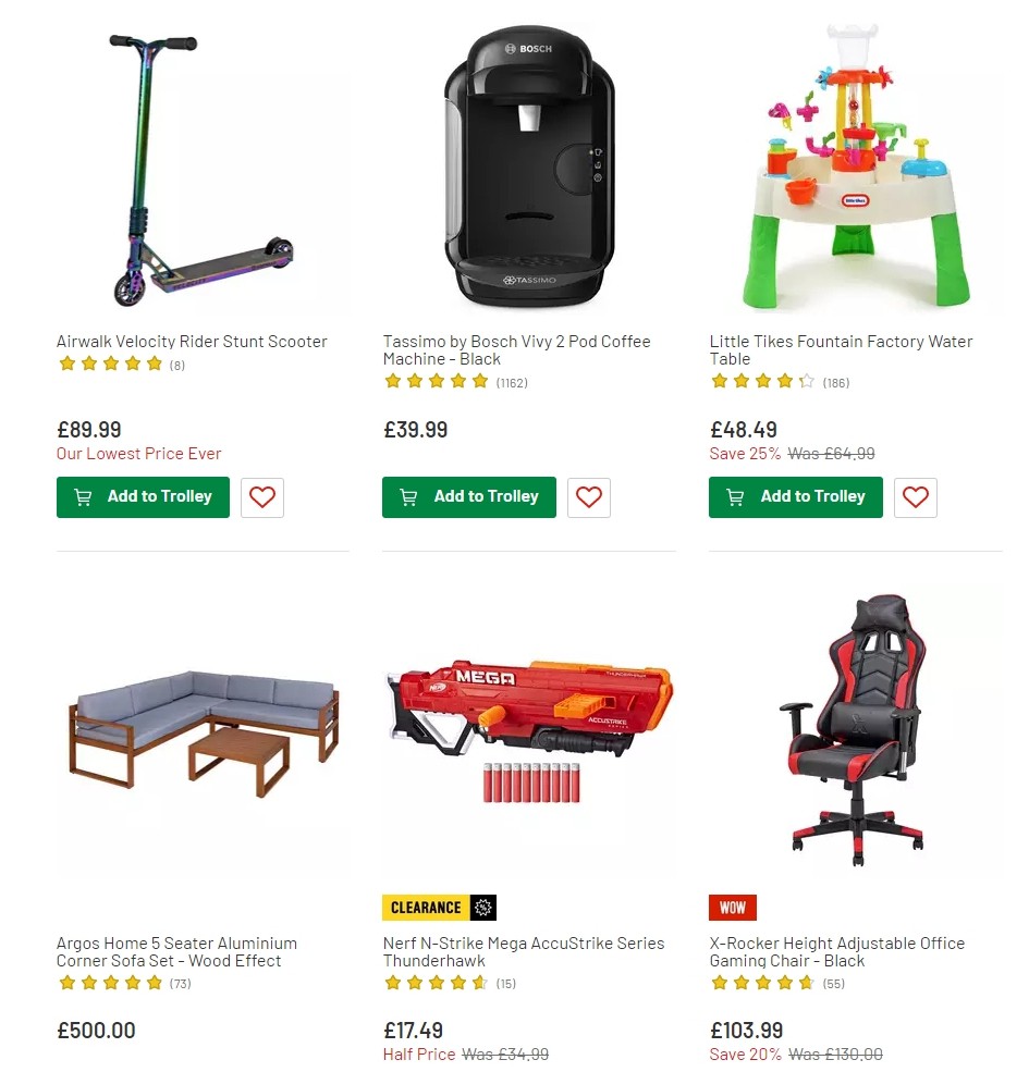 Argos Offers from 9 July