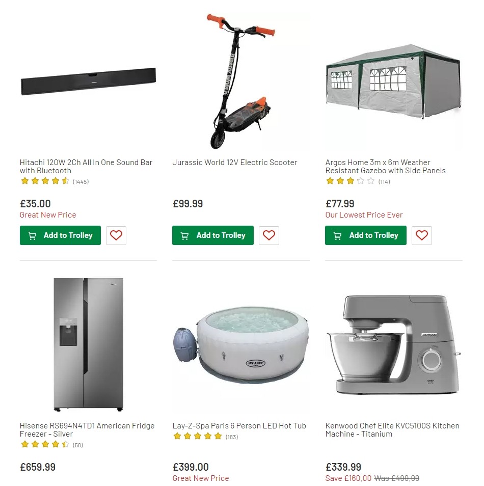 Argos Offers from 9 July