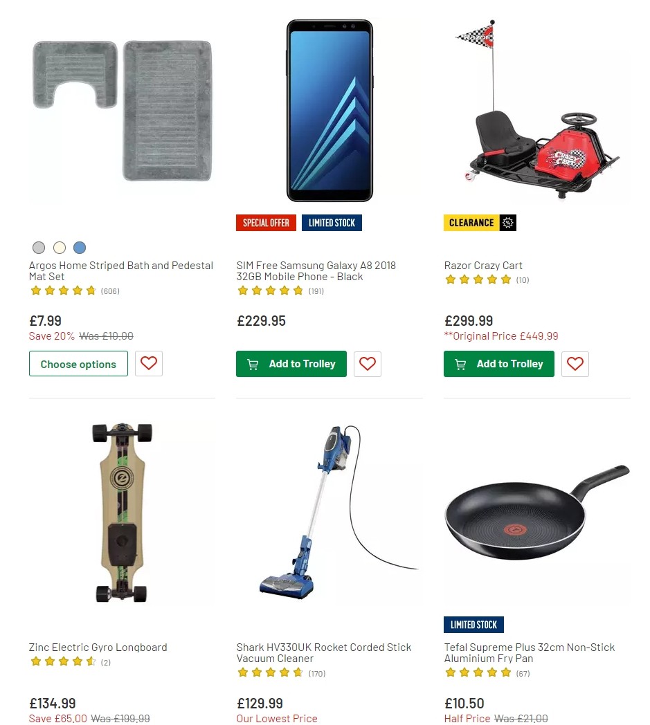 Argos Offers from 9 July