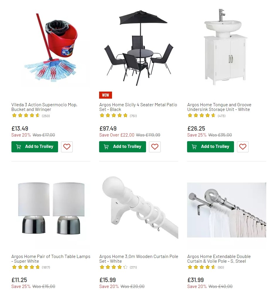 Argos Offers from 9 July