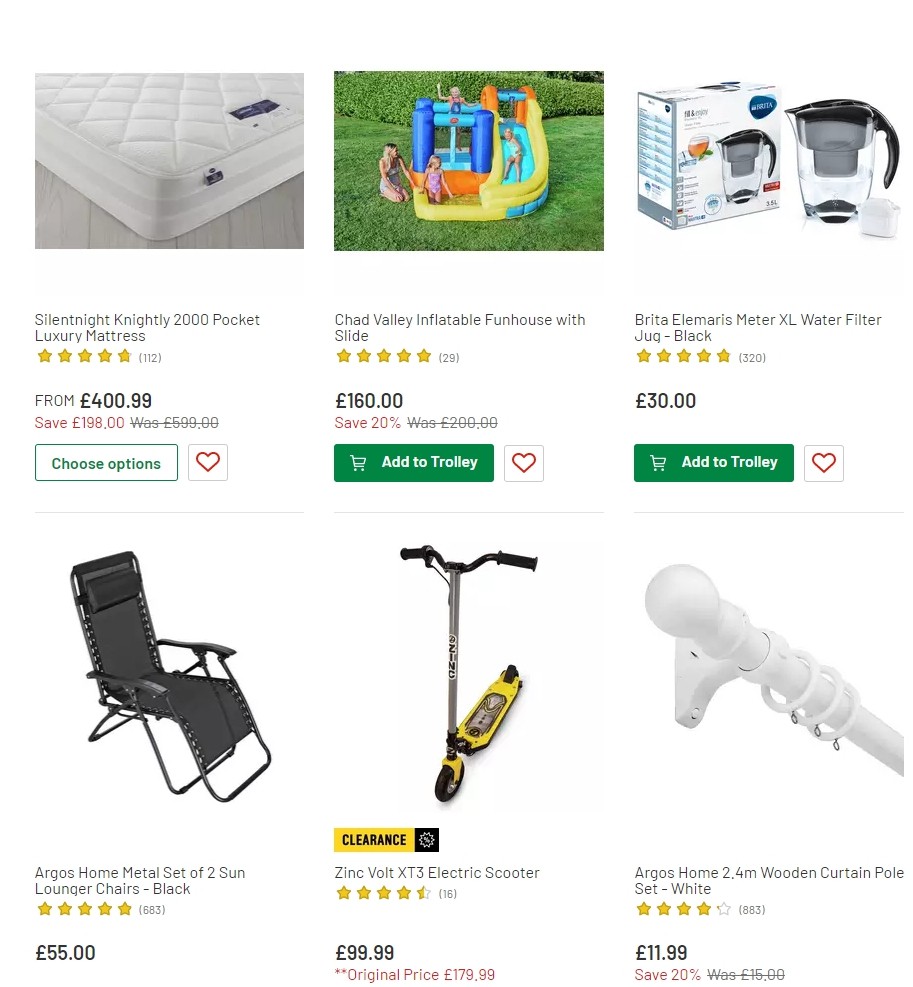 Argos Offers from 16 July
