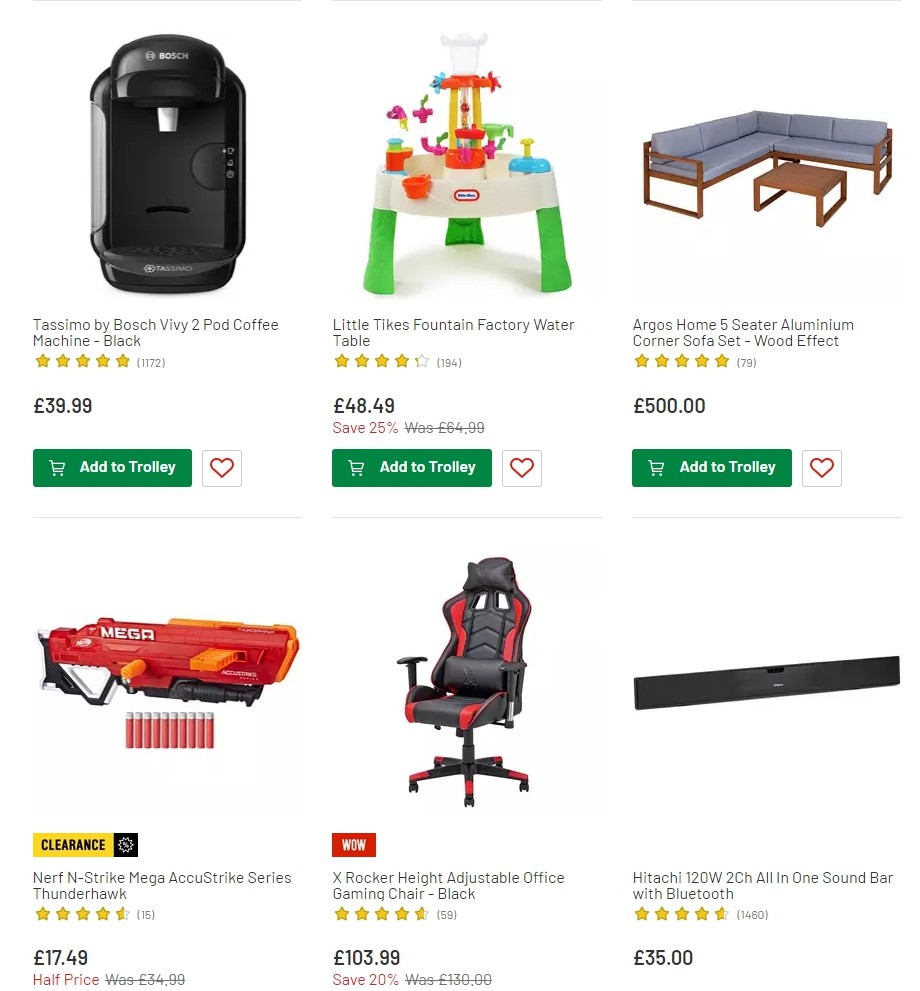 Argos Offers from 16 July
