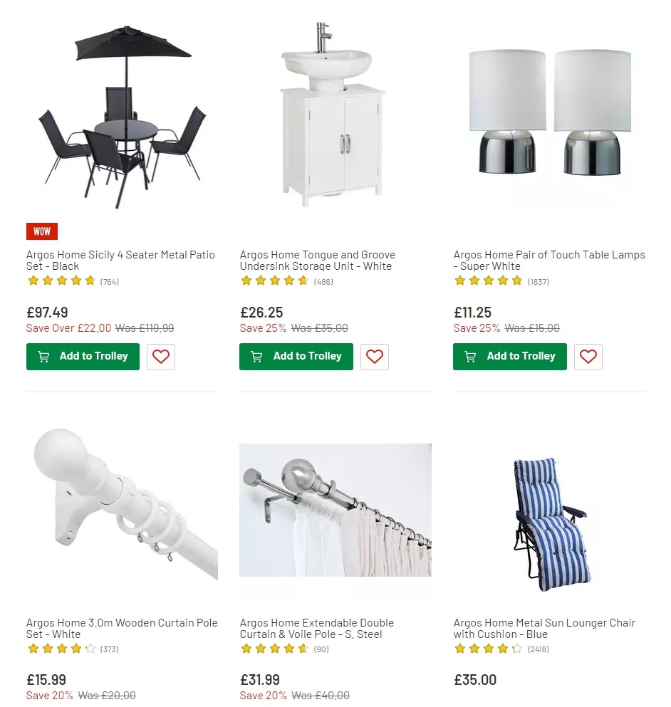 Argos Offers from 16 July