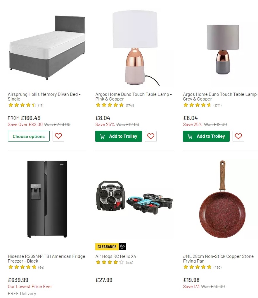 Argos Offers from 16 July