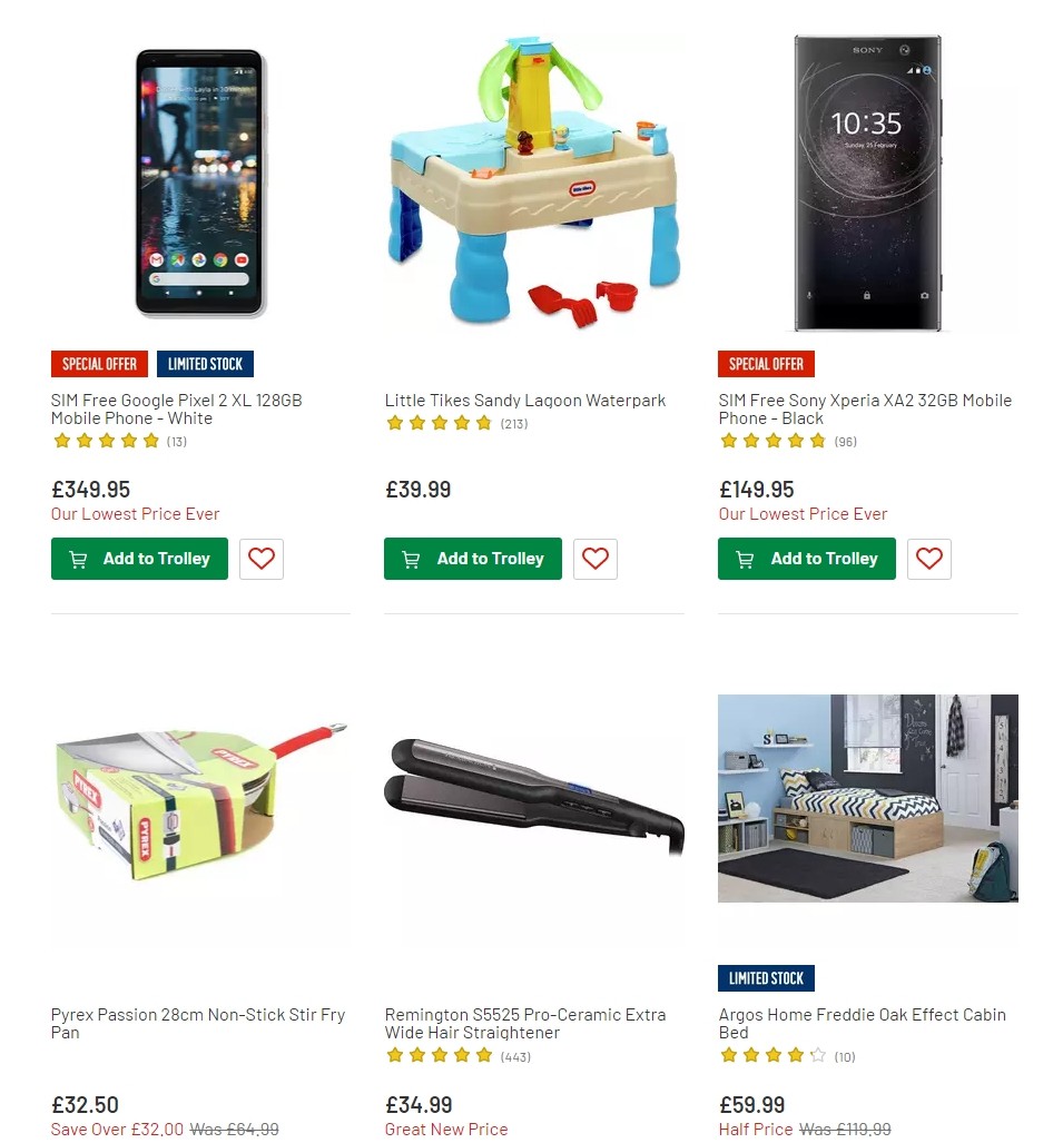 Argos Offers from 16 July