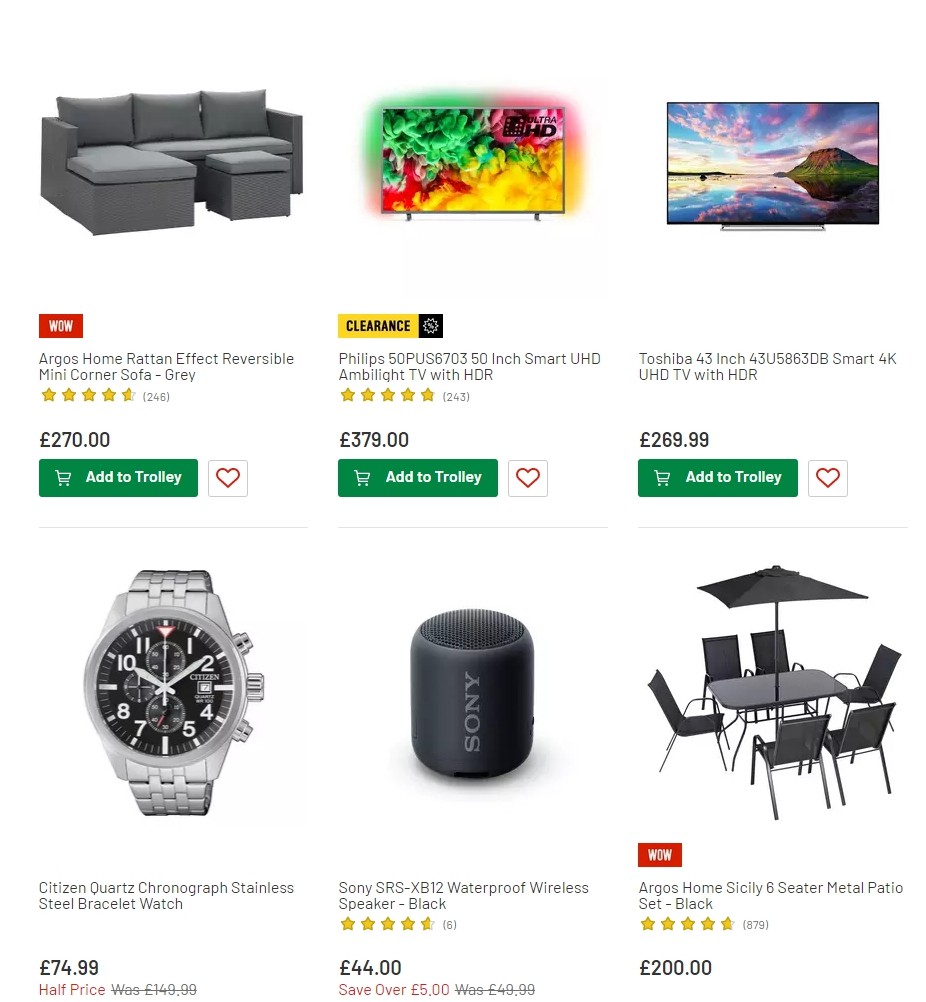 Argos Offers from 16 July