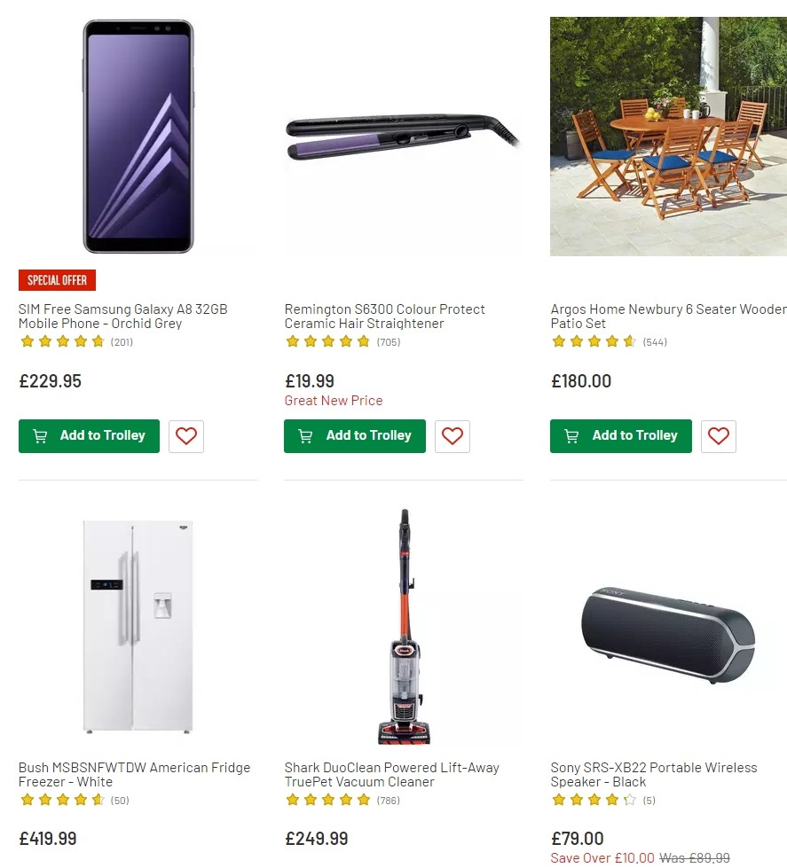 Argos Offers from 16 July