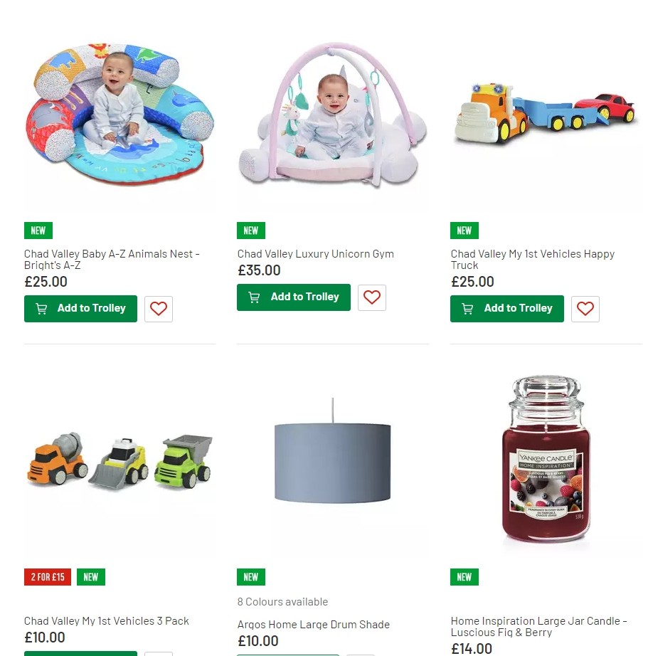 Argos Offers from 30 July