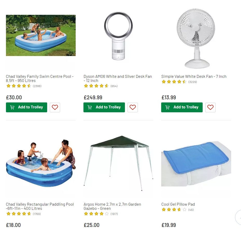 Argos Offers from 30 July