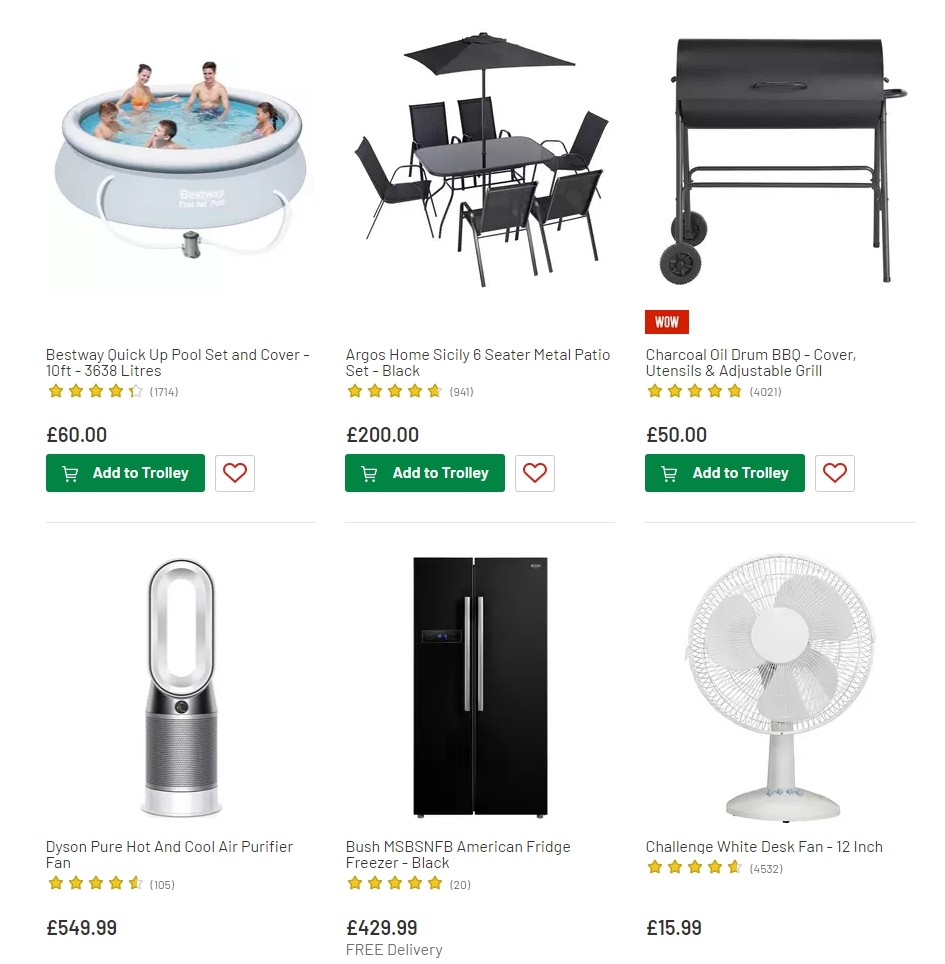 Argos Offers from 30 July