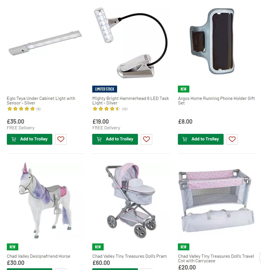 Argos Offers from 30 July