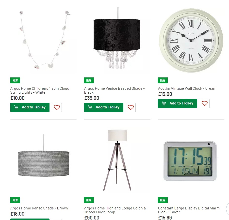 Argos Offers from 6 August