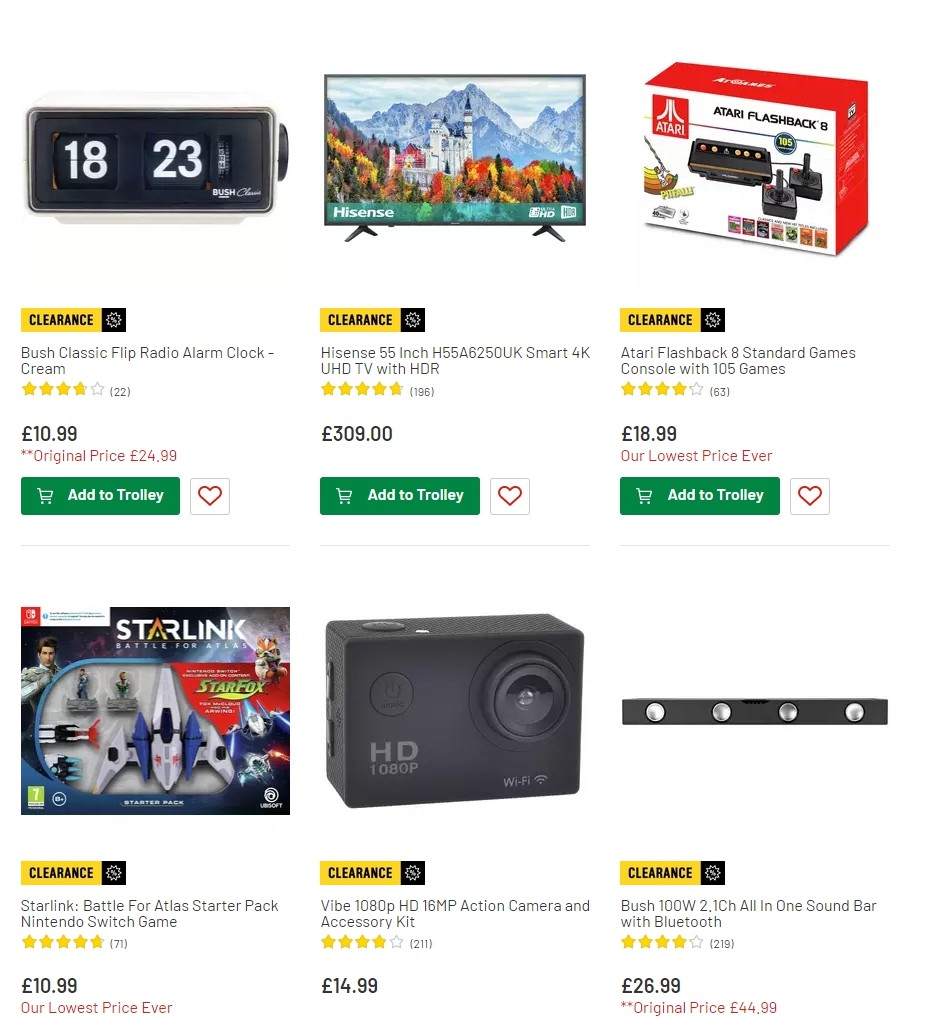 Argos Offers from 6 August