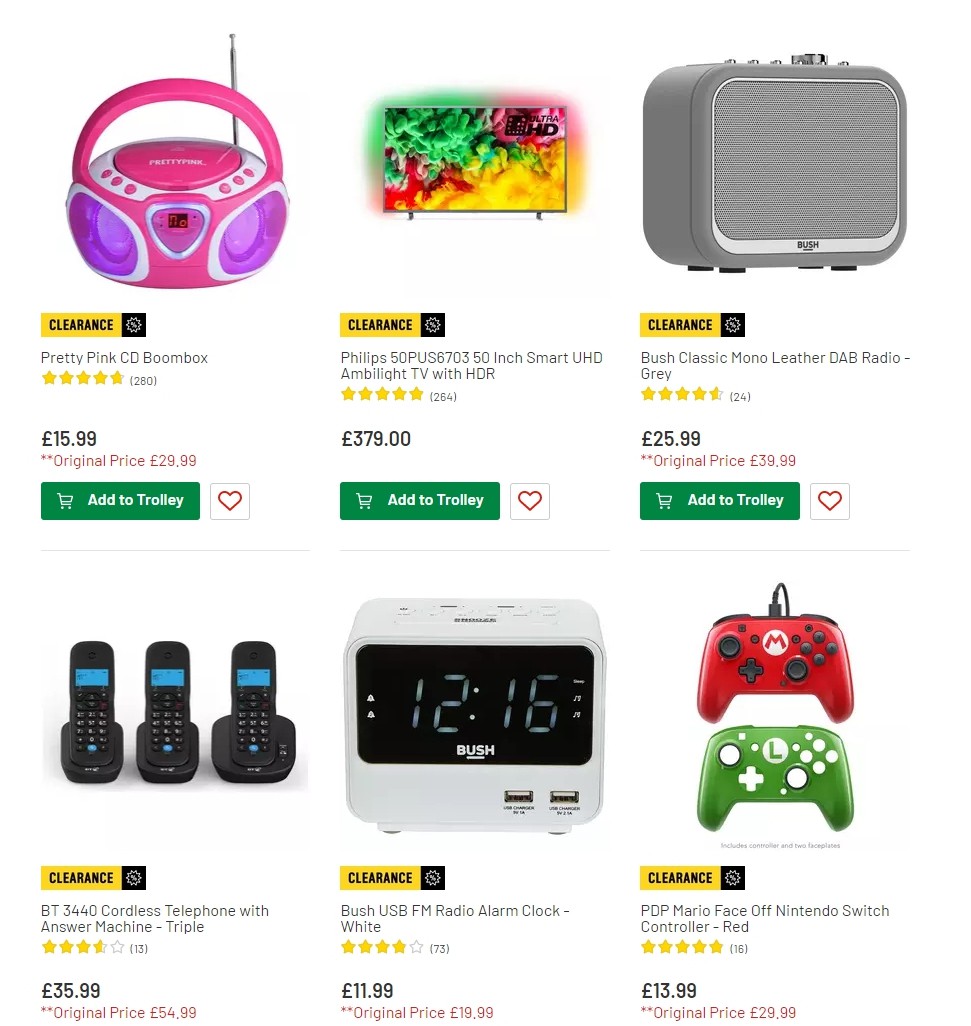 Argos Offers from 6 August