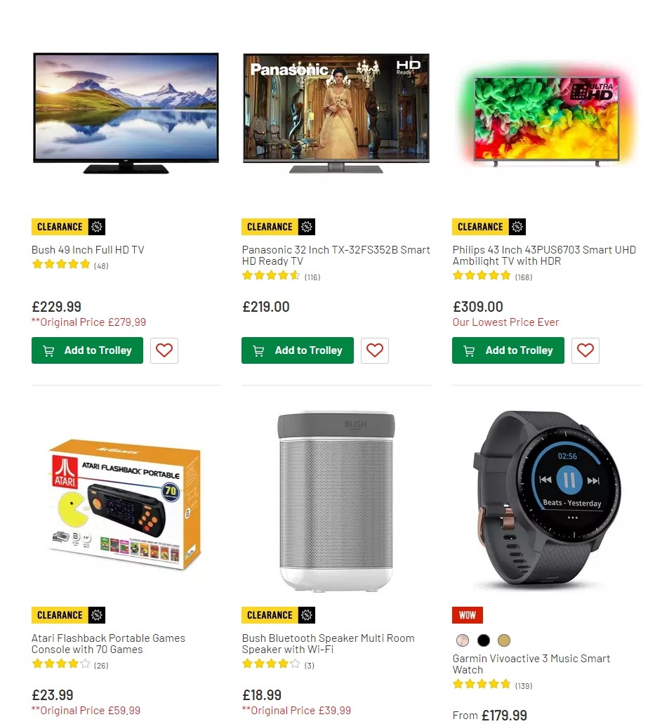 Argos Offers from 6 August