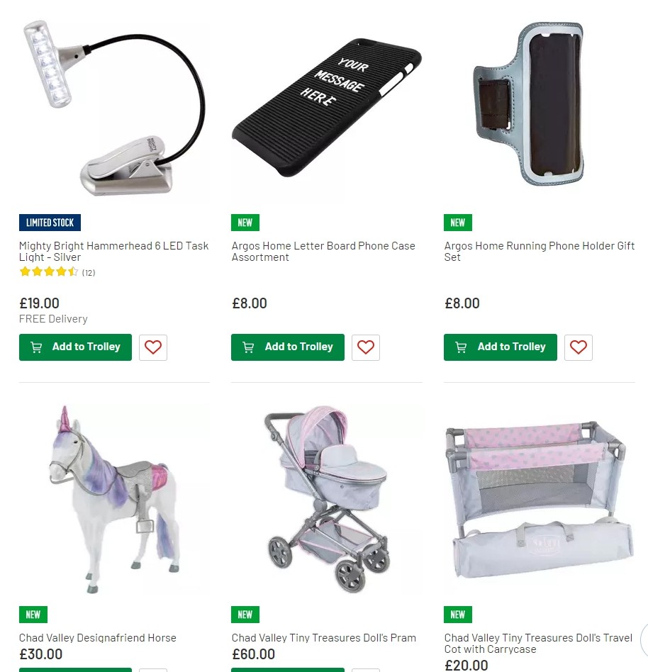 Argos Offers from 6 August