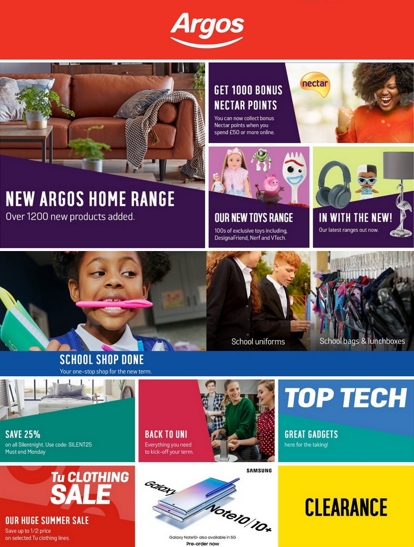 Argos Offers from 13 August