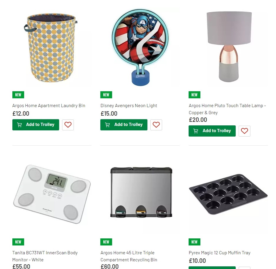 Argos Offers from 13 August