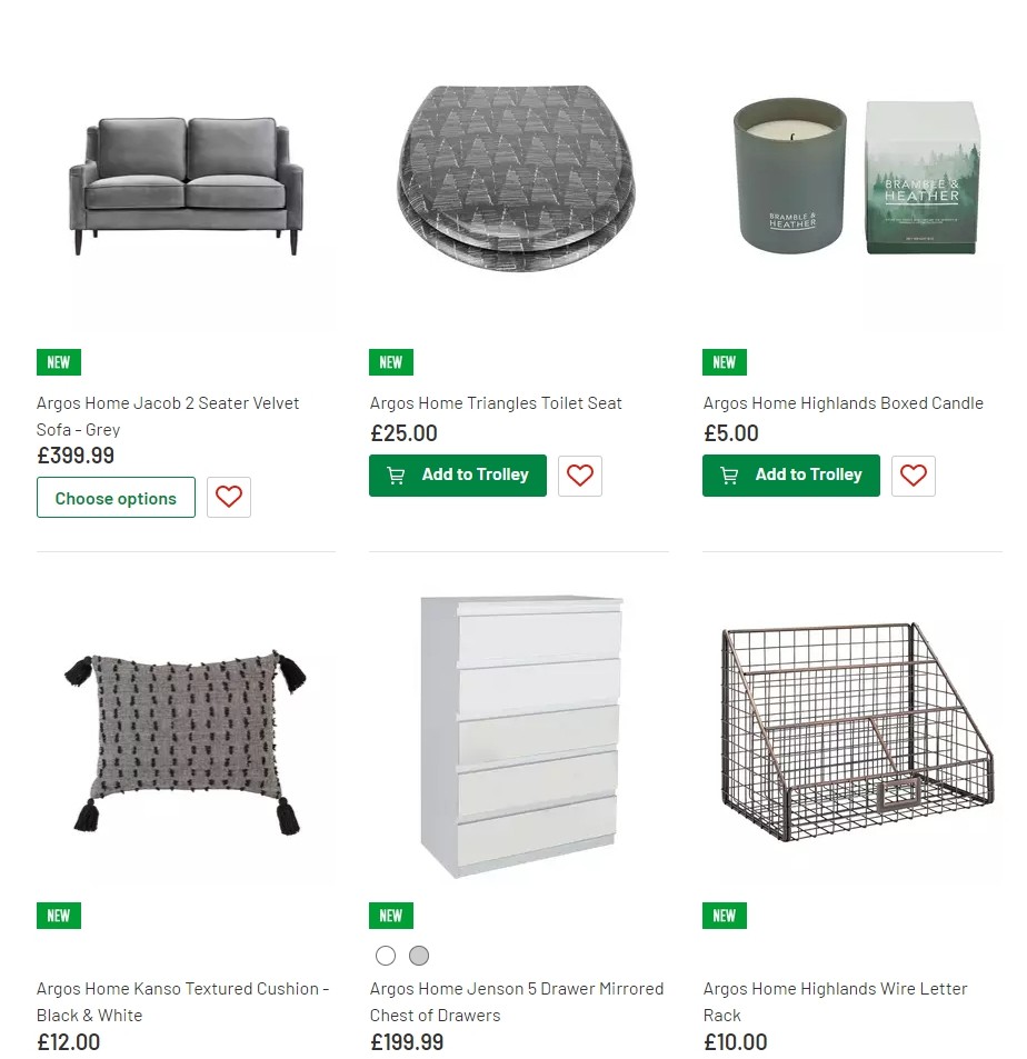 Argos Offers from 13 August