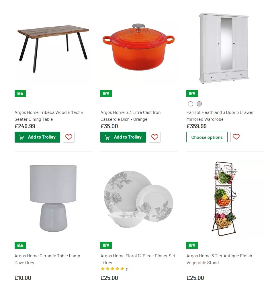 Argos Offers from 13 August