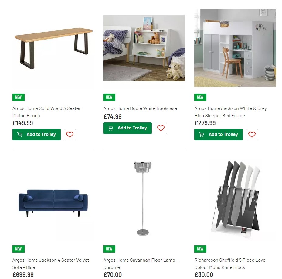 Argos Offers from 13 August