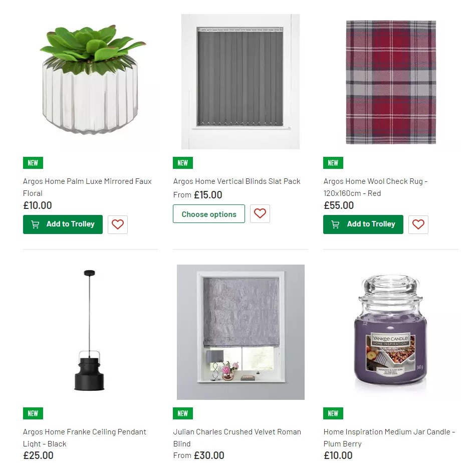 Argos Offers from 13 August