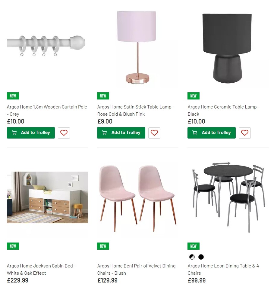 Argos Offers from 13 August