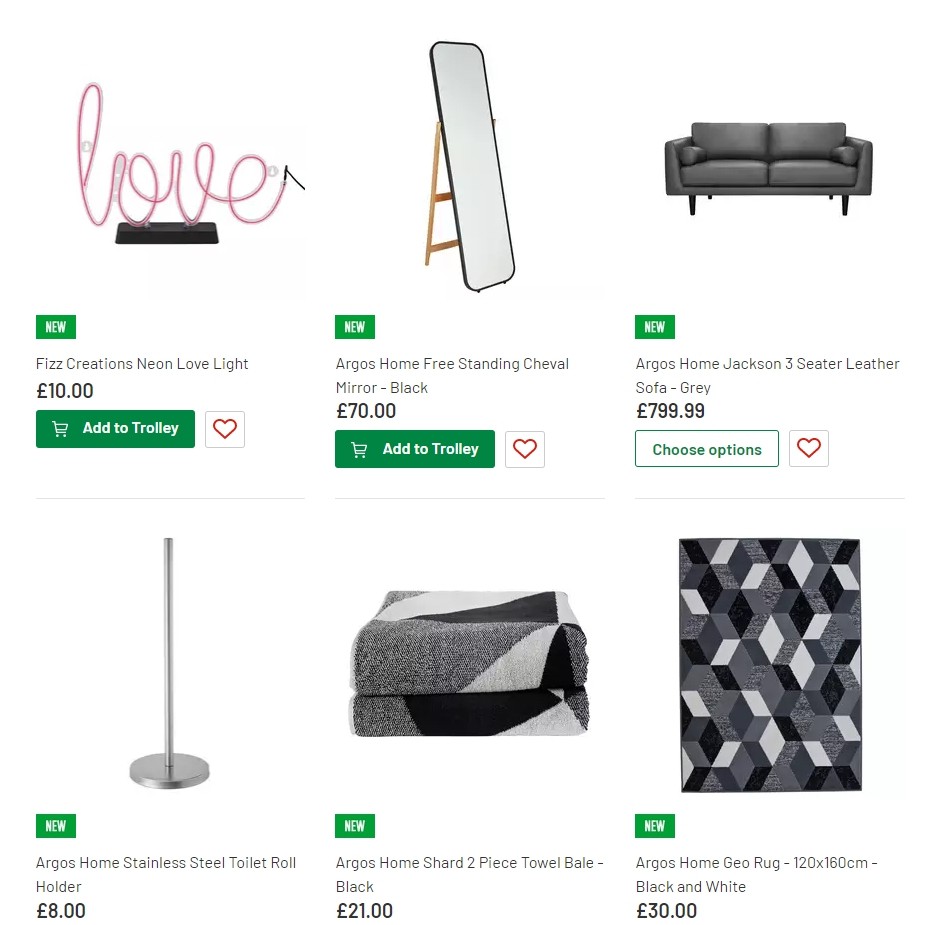 Argos Offers from 13 August