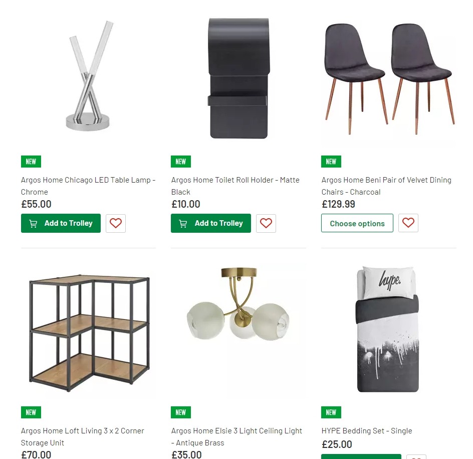 Argos Offers from 13 August