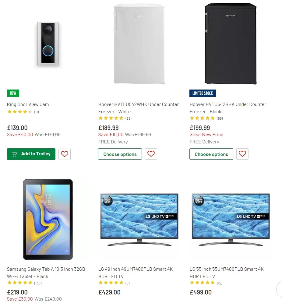 Argos Offers from 27 August