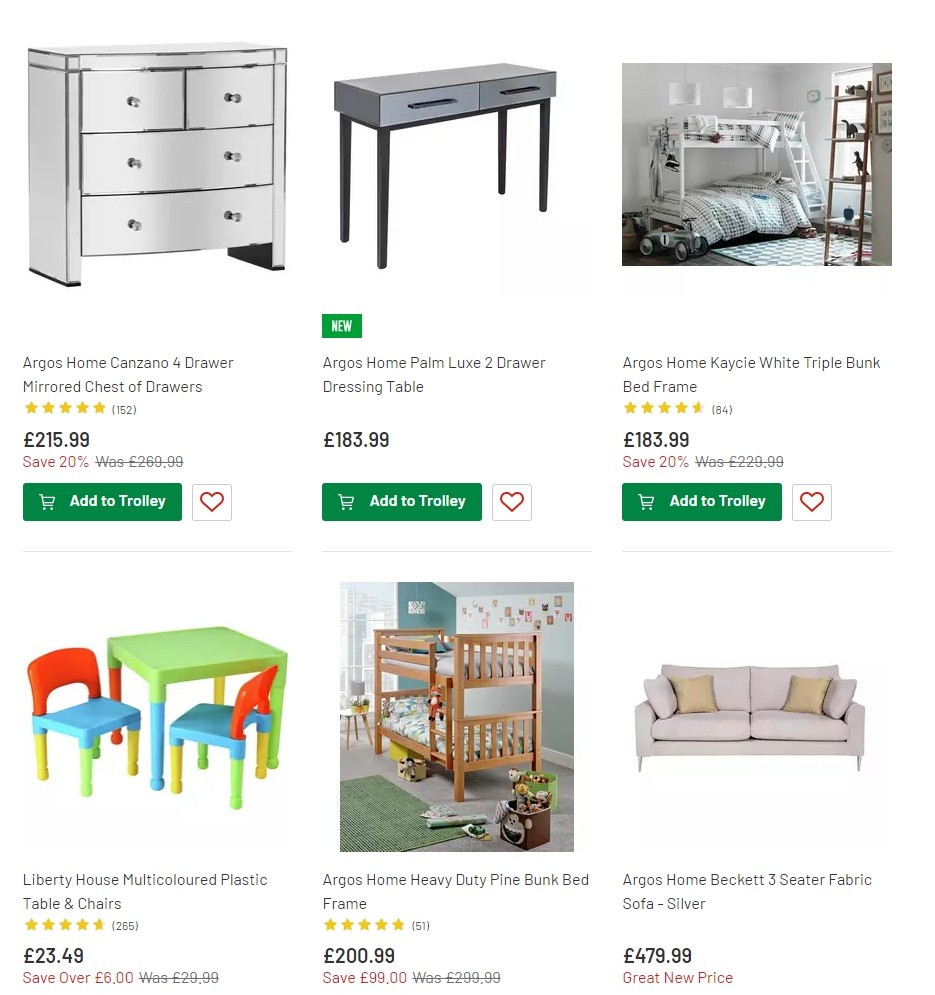 Argos Offers from 27 August