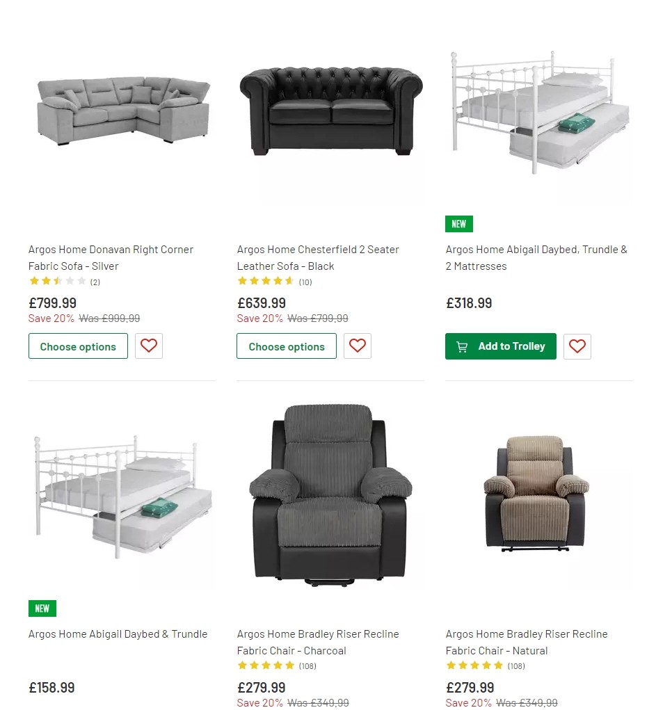 Argos Offers from 27 August