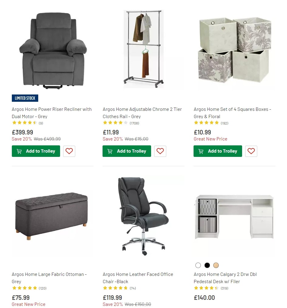 Argos Offers from 27 August