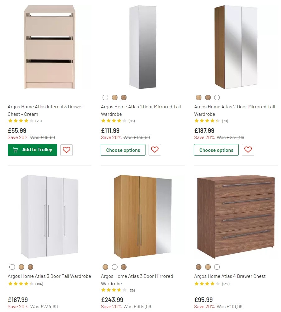 Argos Offers from 3 September