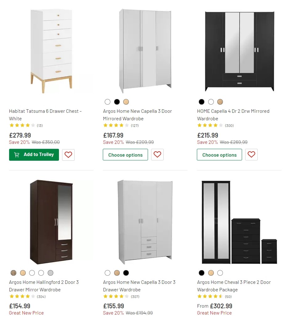 Argos Offers from 3 September