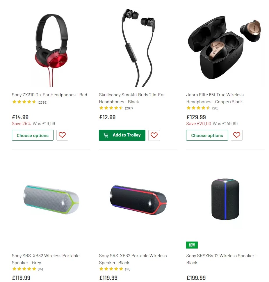 Argos Offers from 3 September