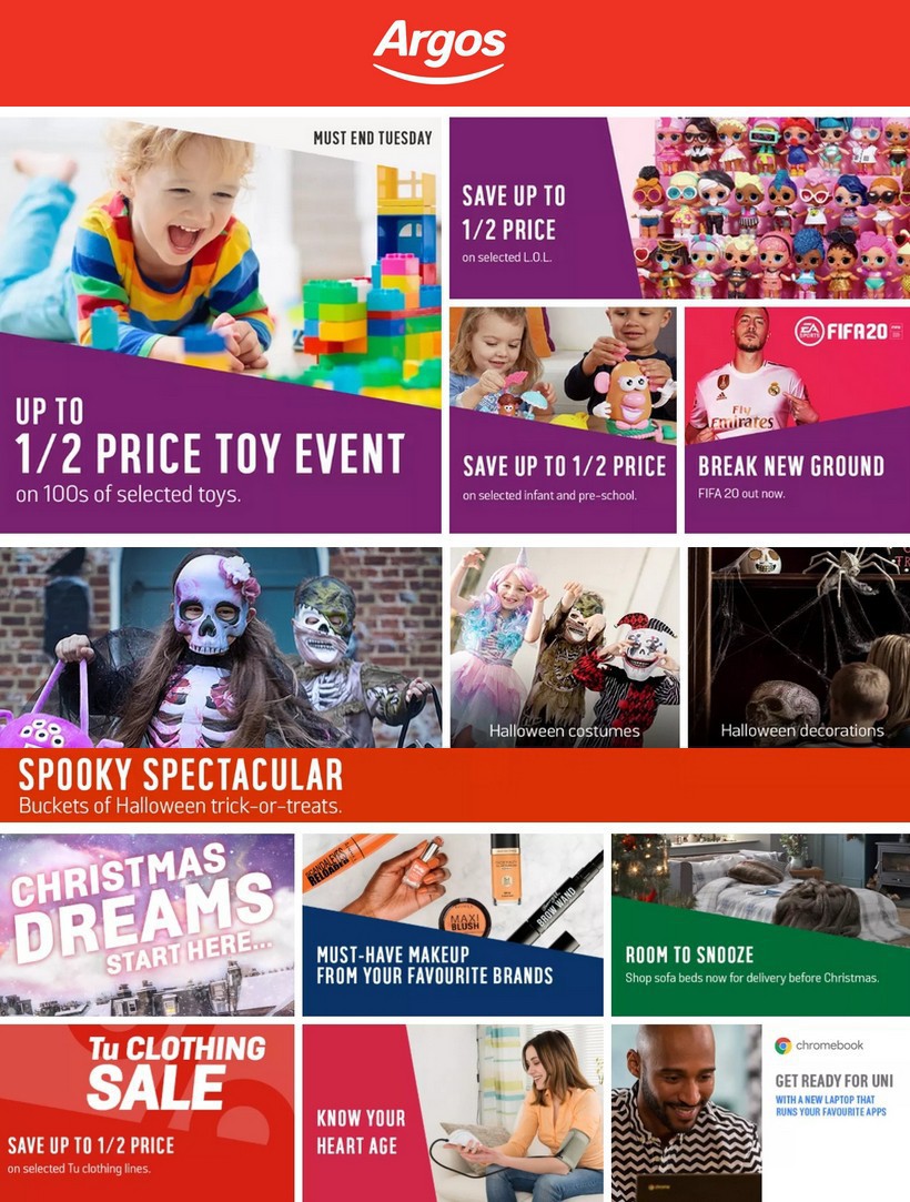 Argos Offers from 1 October