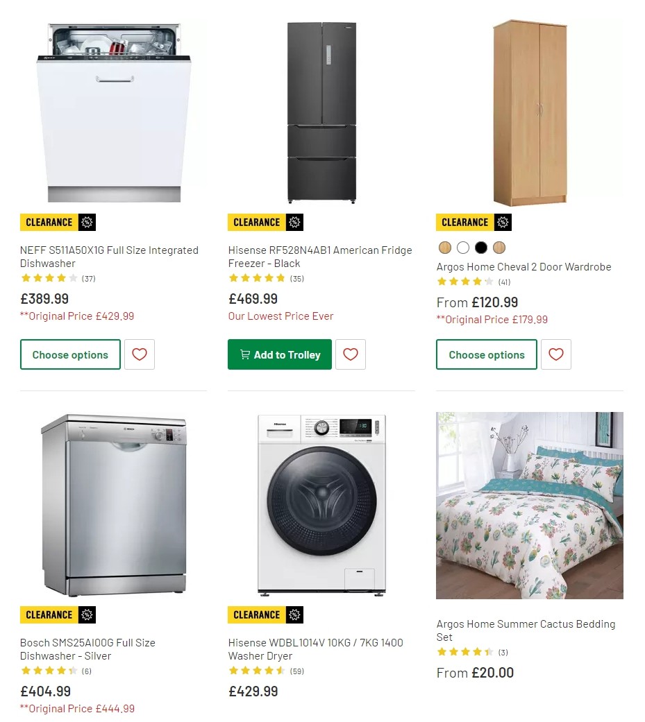 Argos Offers from 8 October