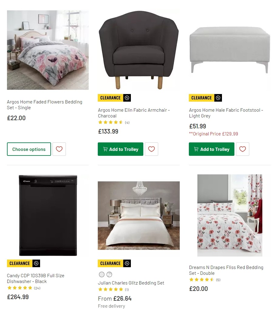 Argos Offers from 8 October