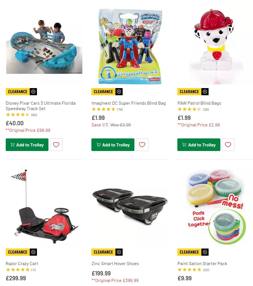 Argos Offers from 8 October