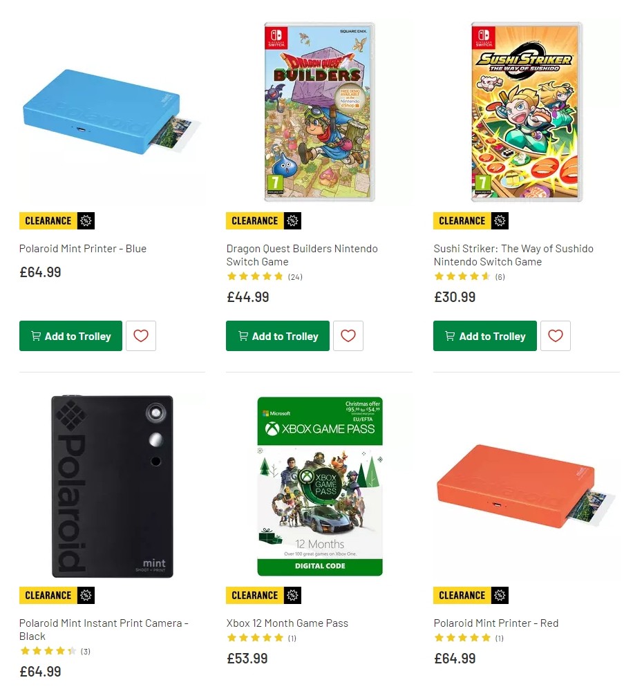 Argos Offers from 8 October