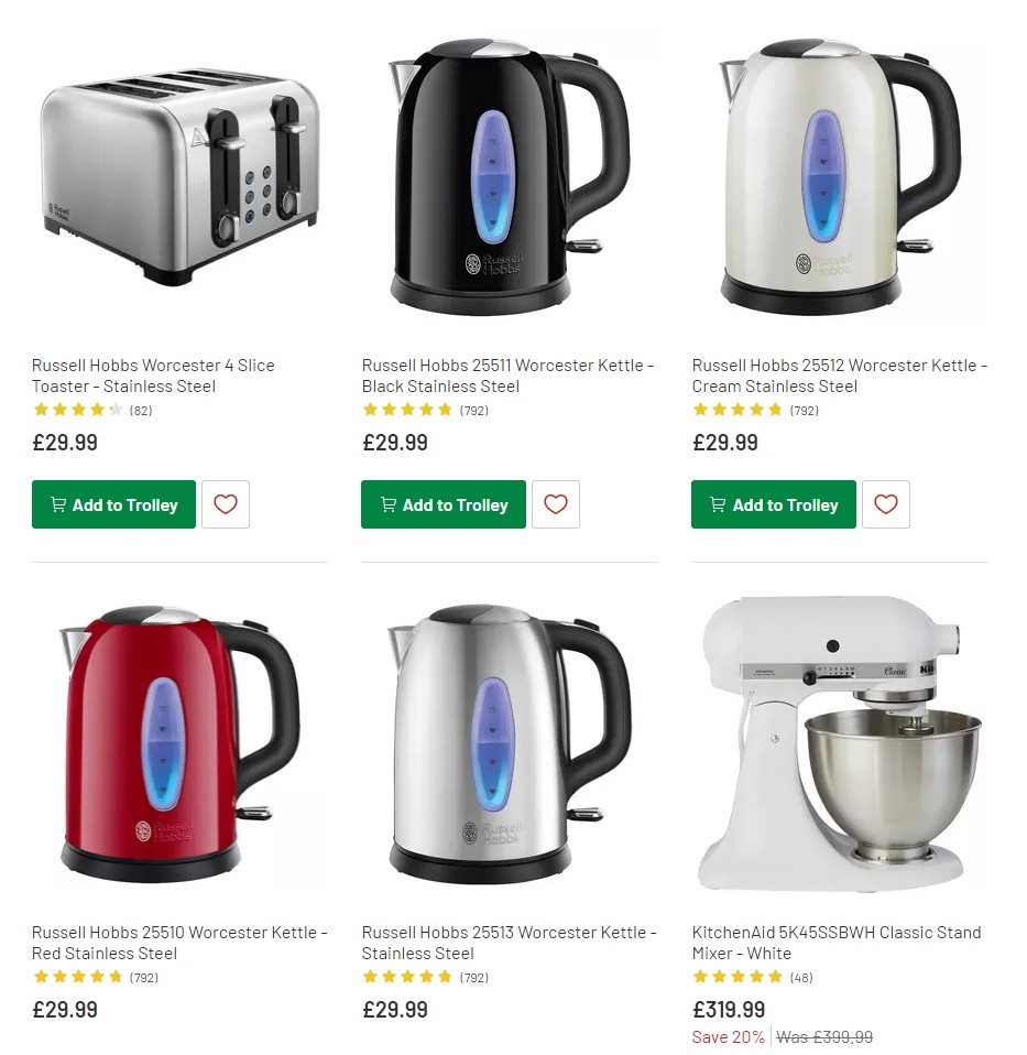 Argos Offers from 8 October