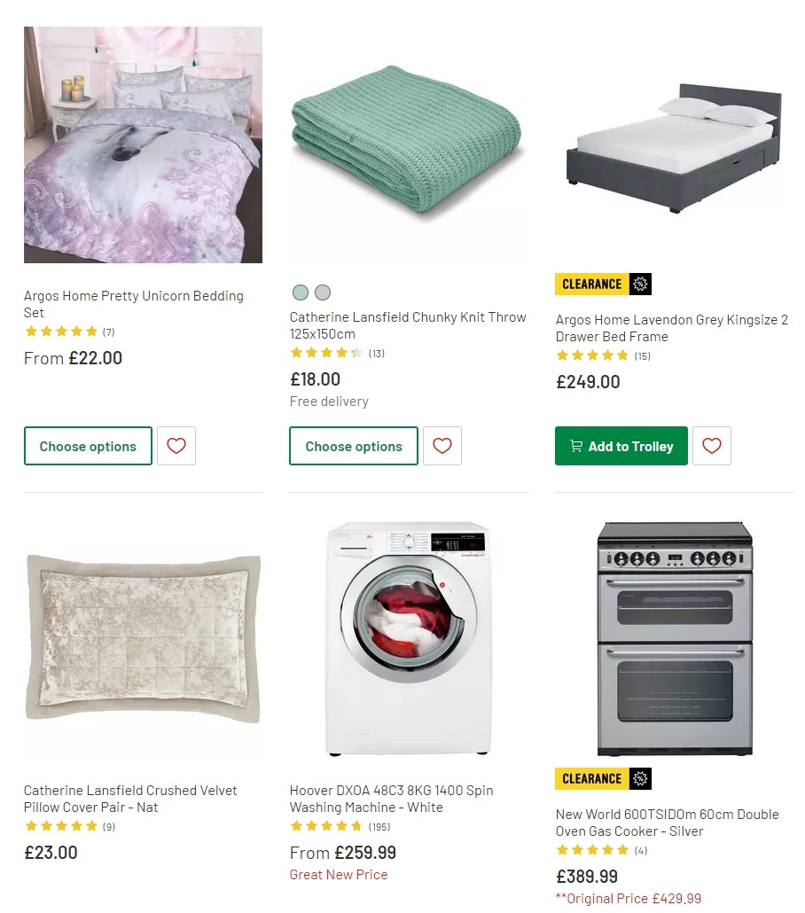 Argos Offers from 8 October