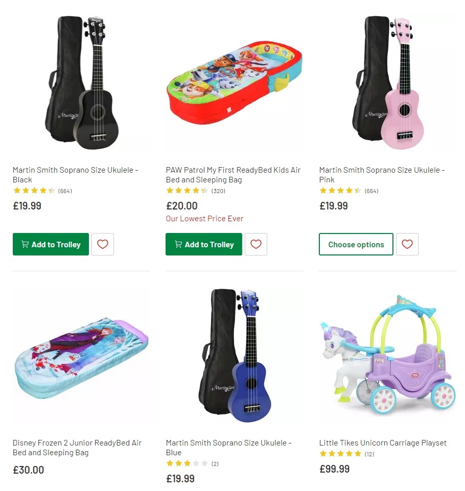 Argos Offers from 29 October