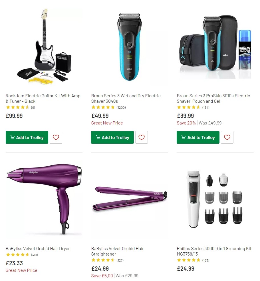 Argos Offers from 29 October